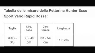 Pettorina rossa per cane Hunter