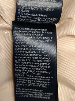 Abrigo plumas Tommy Jeans