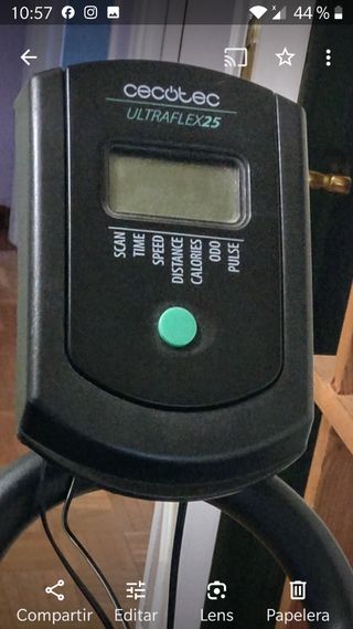 bicicleta estática.