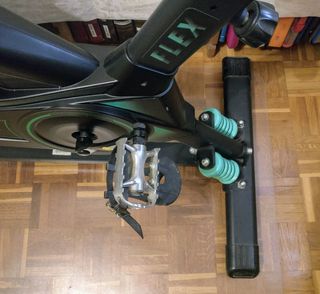 bicicleta estática.