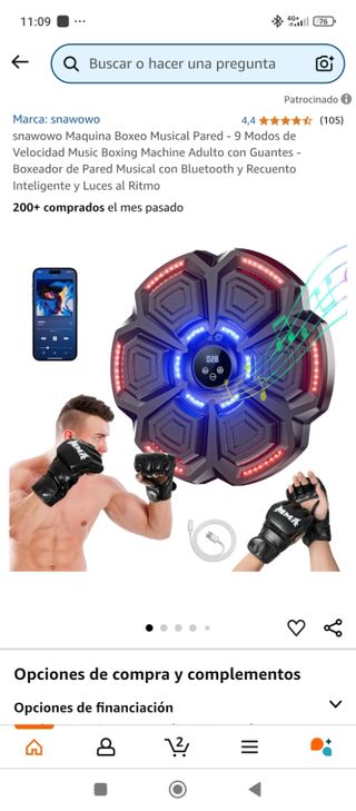 MAQUINA BOXEO MUSICAL