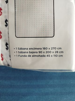 Juego de sábanas nórdicas 90cm