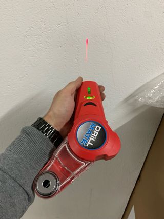 Aspiradora de taladro con nivel laser