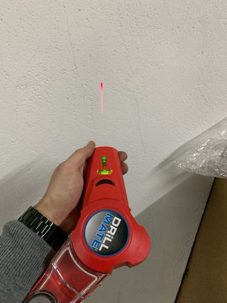 Aspiradora de taladro con nivel laser