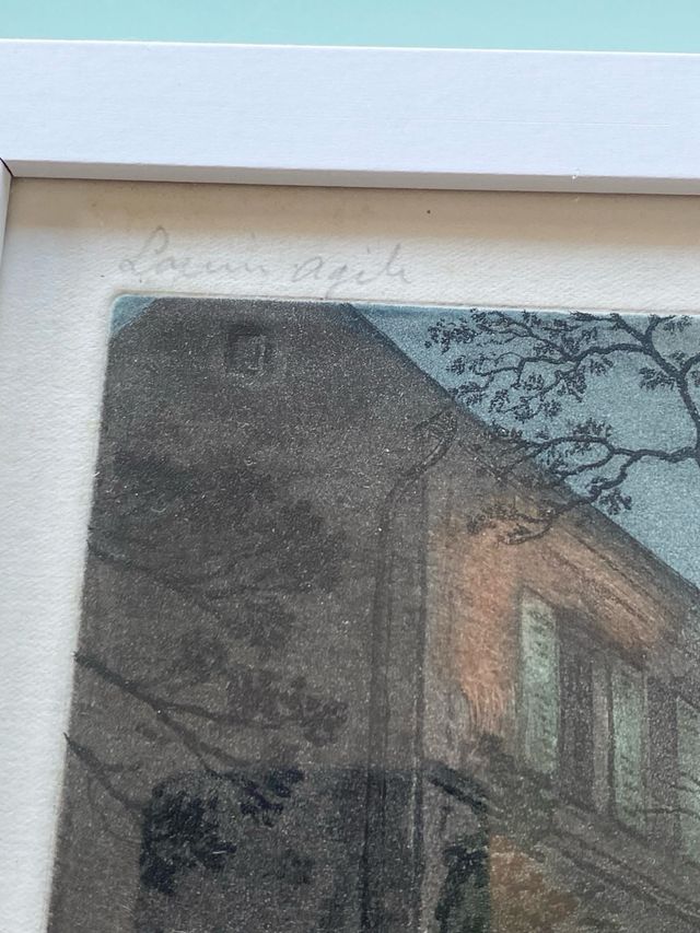 AGUATINTA ORIGINAL DE LAPIN AGILE PPIO SIGLO XX