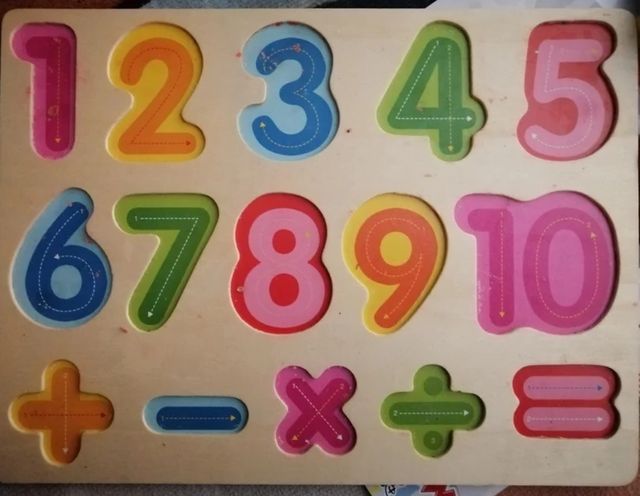 Puzzle animali in 3D in legno e numeri