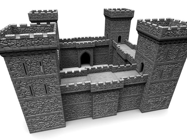 Castillo medieval prop juegos de mesa