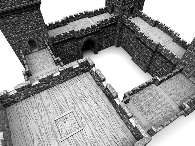 Castillo medieval prop juegos de mesa