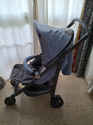 Sillita ligera bebecar celeste y gris