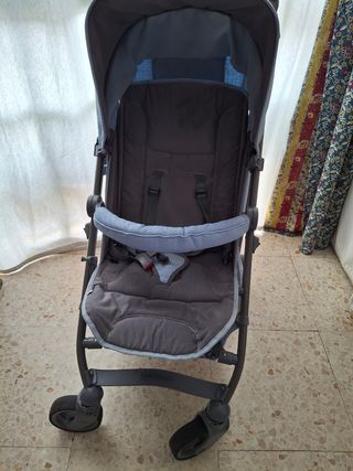Sillita ligera bebecar celeste y gris