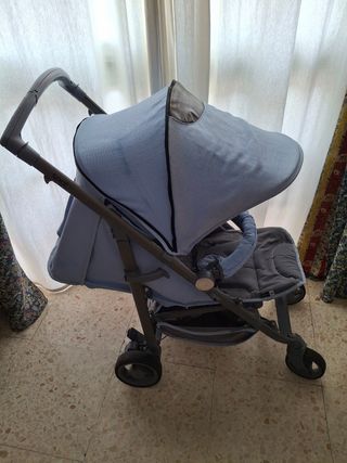 Sillita ligera bebecar celeste y gris
