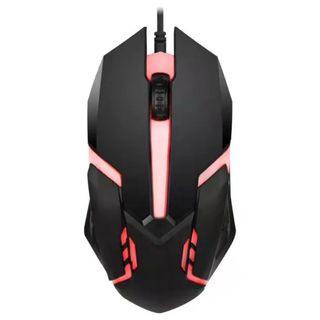Raton Gaming negro RGB cable 1200 dpi