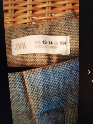 ZARA 14 años Traje GRIS 