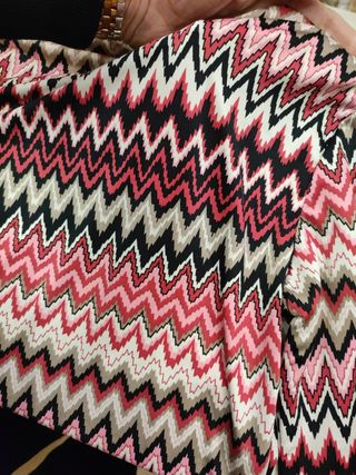 Camiseta manga larga estampada zig zag