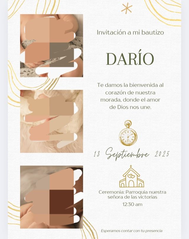 Invitaciones, plantillas, regalo de todo tipo
