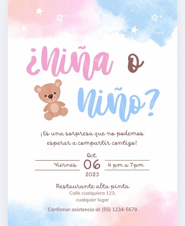 Invitaciones, plantillas, regalo de todo tipo