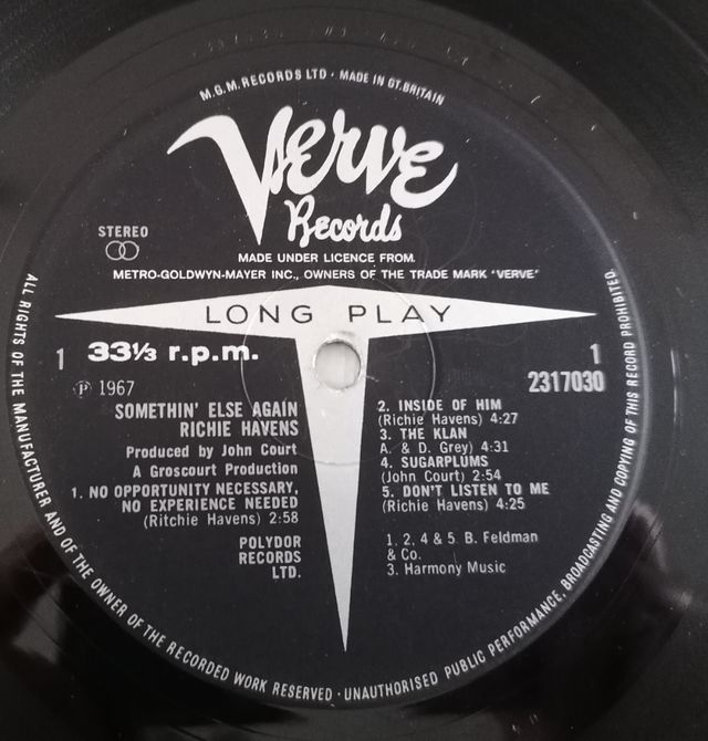Vinilo, Richie Havens