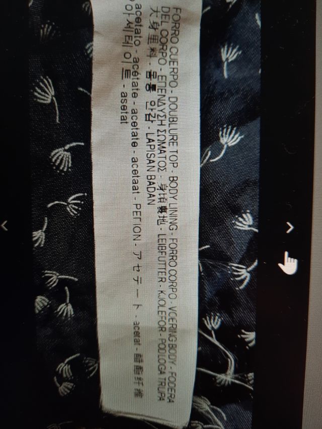 ZARA 40 42 chaqueta azul coderas gris talla L