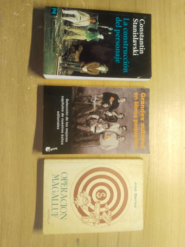 Lote 3 libros Novela