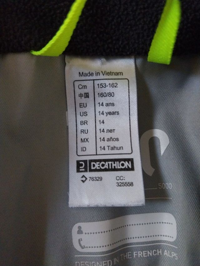 Cazadora impermeable para nieve, niño