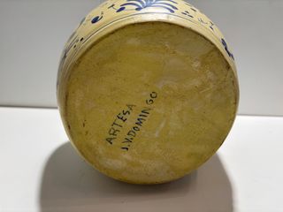 BOTIJO DE CERAMICA ARTESANAL J.V.DOMINGO