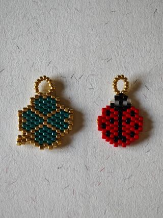 Figuras para aros mariquita y trébol