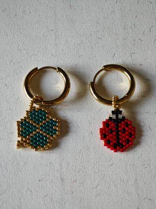 Figuras para aros mariquita y trébol