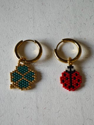 Figuras para aros mariquita y trébol