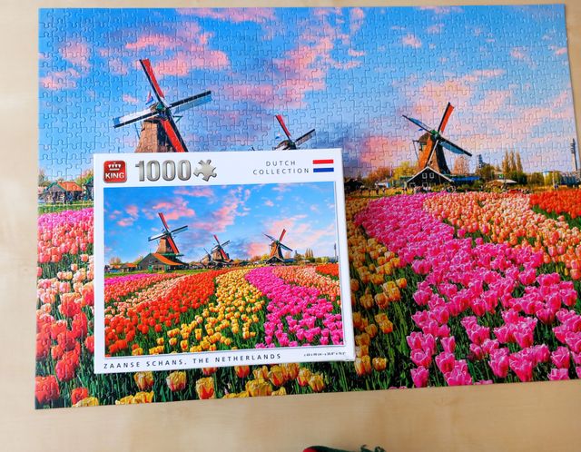 Puzzle Zaanse Schans (Holanda) 1000 piezas complet