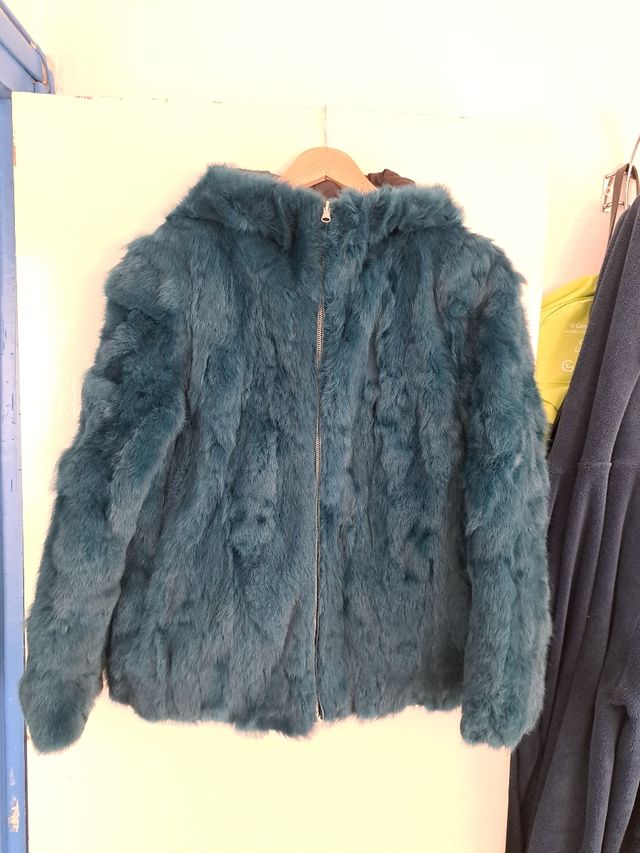 Chaqueta de piel de conejo