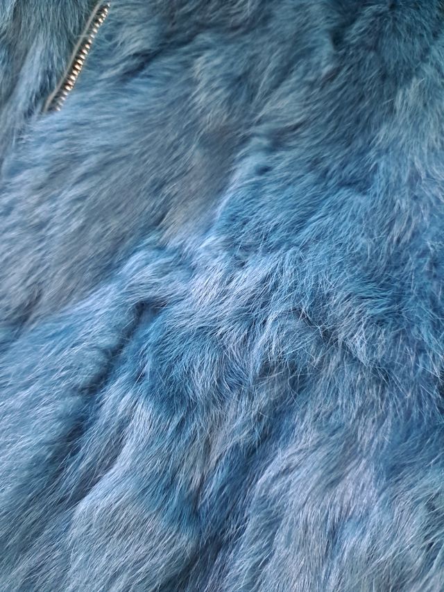 Chaqueta de piel de conejo