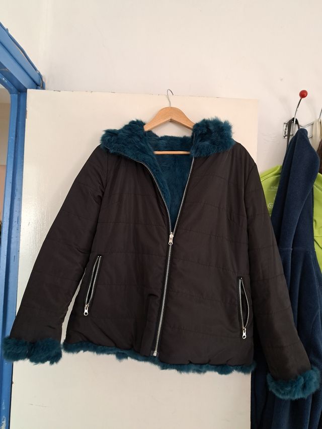 Chaqueta de piel de conejo