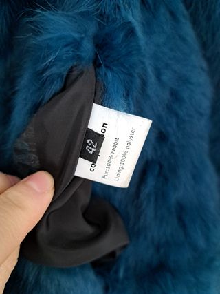 Chaqueta de piel de conejo