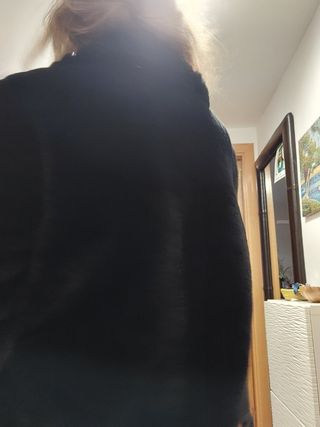 Abrigo pelo bordado Zara