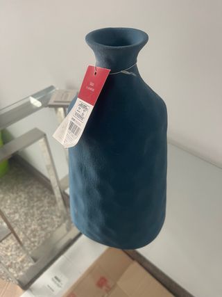 Vaso in ceramica blu