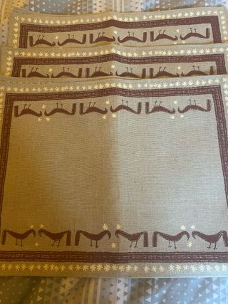 Set di 6 tovagliette dipinte a mano