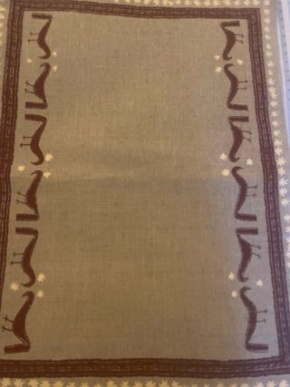 Set di 6 tovagliette dipinte a mano