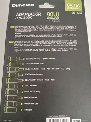 Adaptador Notebook 