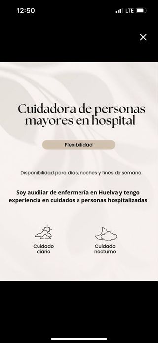 Cuidadora de personas mayores