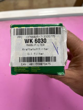 Filtro combustible WK 6030