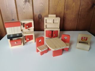 Muebles de Madera para Playmobil
