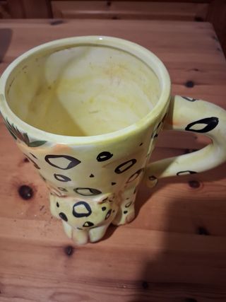 Vaso tazza a forma di tigre