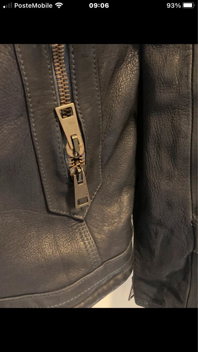 Giubotto donna doppio petto in pelle