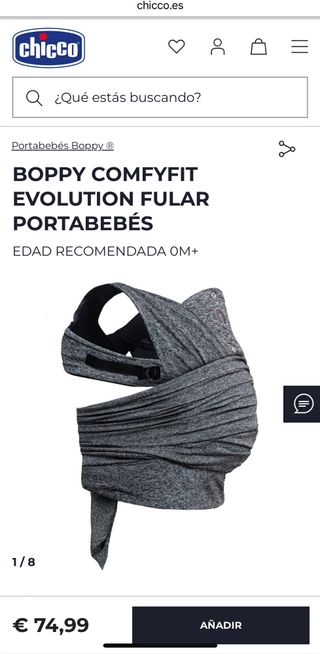 Fular Portabebés Chicco Boppy ComfyFit