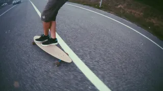 Longboard skate Manual