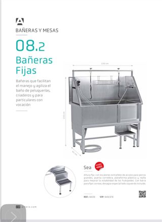 Bañera perros artero