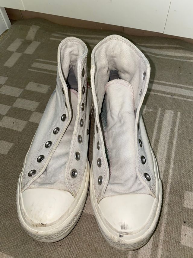 CONVERSE CHUCK TAYLOR ALL STAR LIFT en blanco lona