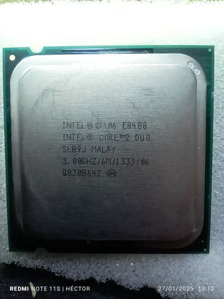 Dos CPU Intel E8400 y Intel E2160