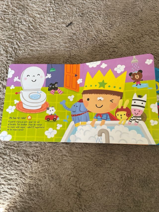 Vaig tot sol al lavabo