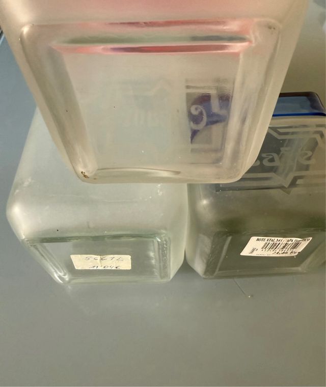 3 Botes de cocina de cristal